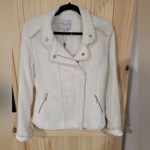 Carolina Belle Women's Cream Textured Blazer